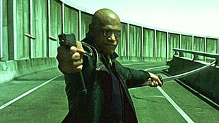 The Chase Agents vs Morpheus  The Matrix Reloaded Movie Clip [upl. by Yemerej]