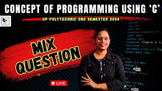 Concept of Programming Using C Important Question 2024  Polytechnic 2nd Semester Live Class [upl. by Dymphia238]