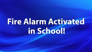 Fire Alarm Activation in School [upl. by Elnore]