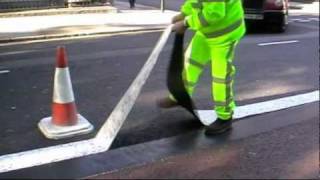 3M™ Road Markings  3M™ Stamark™ Temporary Road Marking Tape Series A710SD [upl. by Aciruam]