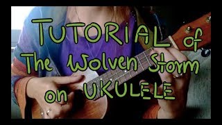 TUTORIAL The Wolven Storm The Witcher 3 ukulele [upl. by Oyek]