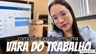 COMO É O TRABALHO EM UMA VARA DO TRABALHO  Técnica de TRT [upl. by Anaele]