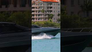 Splashing Riva 76 Bahamas at the Portmiami inlet [upl. by Ahsinev480]