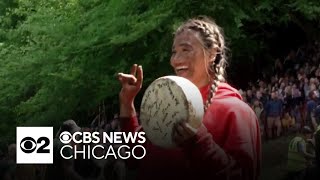 North Carolina woman wins British cheeserolling contest for 2nd time [upl. by Bristow]