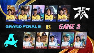 MPL PH S14  GRAND FINALS  FNATIC ONIC PH VS AURORA MLBB GAME 3 [upl. by Lymann]