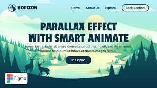 Membuat Landing Page amp Parallax Effect dengan Smart Animate di Figma [upl. by Luhe]