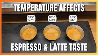 How Espresso Temperature Works  Best Brewing Temperature for Coffee Espresso And Latte [upl. by Etsirhc279]