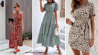 LADIES CASUAL SUMMER DRESS DESIGNS IDEAS 2023  2024 summerdresses summerdressdesigningideas [upl. by Riatsila]