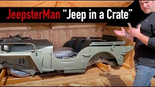 1942 Willys MB quotJeep in a Cratequot  JeepsterMan [upl. by Ahsilram]