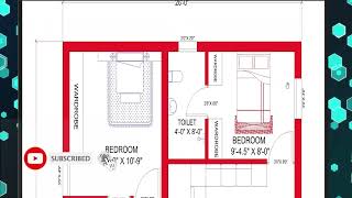 26 x 25 SMALL HOUSE DESIGN 26x 25 GHAR KA NAKSHA  650 SQ FT HOUSE PLANEAST FACE PLAN [upl. by Aneele489]