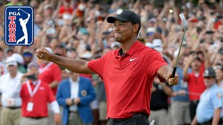 Tiger Woods  Every shot from his 2018 TOUR Championship win [upl. by Slin]