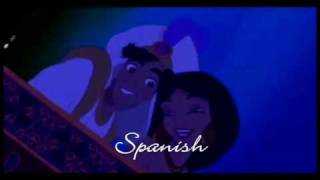 Aladdin  A Whole New World One line multilanguage [upl. by Alviani]