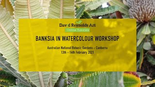 Banksia in Watercolour Canberra Workshop [upl. by Uah]