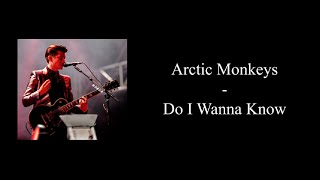 Karaoke  Arctic Monkeys  Do I Wanna Know Female Higher [upl. by Eeneg]