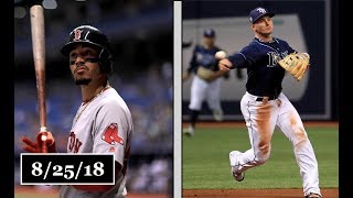 Boston Red Sox vs Tampa Bay Rays Highlights  August 25 2018 [upl. by Aindrea]