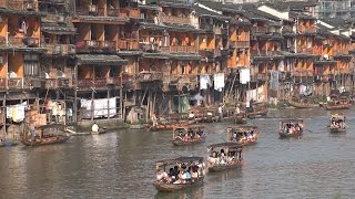 China Tourism  Ancient Fenghuang town [upl. by Yatnwahs]