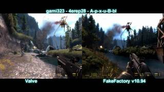 HL2 Episode 2 Valve vs FakeFactory v1094 Comparison True HD 1080p [upl. by Hotchkiss705]