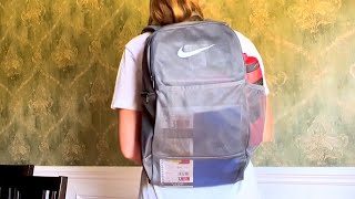 NIKE Brasilia Mesh Backpack 90 REVIEW [upl. by Yentihw347]