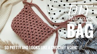 DIY Macrame BagHow To Make A Macrame BagTorebka Makrama [upl. by Oiramrej]