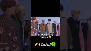 other members reaction on Jungkook 💕🫶😂✨️ jungkook bts kpopidol kpop 100kview [upl. by Marbut253]