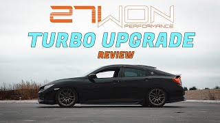 27WON W1 Turbo Upgrade Review  Is It Worth It  10th Gen Civic Si [upl. by Kensell557]