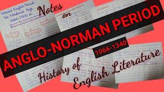 Anglo Norman Period  Middle English Period part 1 in UrduHindi [upl. by Herrick]