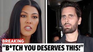 IN EMOTIONS Kourtney Kardashian BREAKS DOWN With A SLAP To Scott Disick [upl. by Noyart]