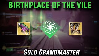 Solo GM Birthplace of the Vile Strand Warlock Destiny 2 [upl. by Rossi]