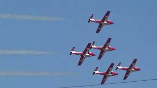 Canadian Snowbirds Canadair CT114 Tutor Aerobatics  Reno 60th Anniversery Airshow 1062024 [upl. by Mencher]