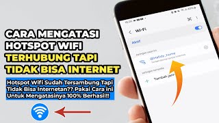 Cara Mengatasi Hotspot Terhubung Tapi Tidak Bisa Internet Hp Android [upl. by Lucey585]