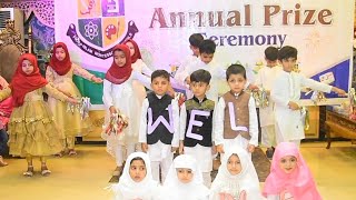 Annual Day Performance  Welcoming Parents Through Tableau  Rhythm by Nursery Class [upl. by Roxane]