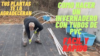 Como hacer un invernadero fácil y barato en menos de 2 horas [upl. by Tormoria]