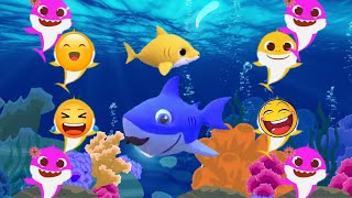 Baby shark song remix dance with ocean creatures  IWC [upl. by Bohman]