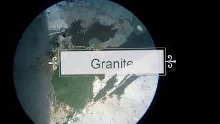 Granite in thin section under microscope [upl. by Justus984]