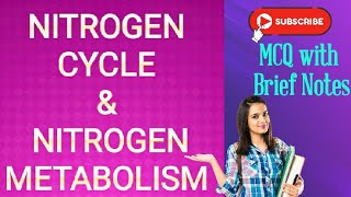 MCQ on Nitrogen Cycle and Nitrogen MetabolismQuestion Answer on Nitrogen Cycle [upl. by Banyaz]