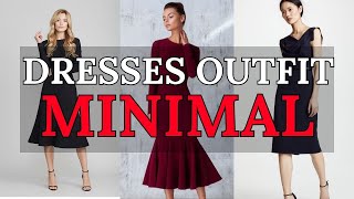 Effortless Elegance Minimalist Style Dresses for Casual Chic  Style Inspiration 2024 [upl. by Walter]