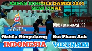 NABILAH RIMPULAENG INDONESIA VS BUI PHAM ANH VIETNAM  ASEAN SCHOOLS GAMES 2024 [upl. by Gertie]