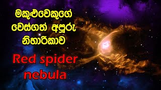 මකුළුවෙකුගේ වෙස්ගත් අපූරු නිහාරිකාව  Red spider nebula [upl. by Emmott]