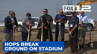 Hillsboro Hops break ground on 120M new stadium event venue [upl. by Ettenoitna907]