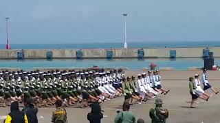 DEFILE WAN TNI KOWAD KOWAL WARA HUT TNI KE 72 [upl. by Anair]