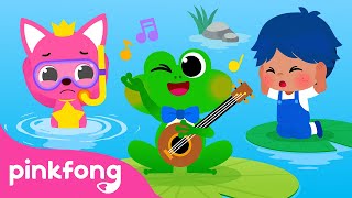 The Frog That Never Stops Singing  Outdoor Songs  Spanish Nursery Rhymes in English  Pinkfong [upl. by Aynod]