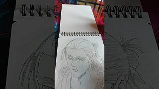 New anime sketch in my a5 diary 📓🤯trending anime sketch song shorts viralvideo popularposts [upl. by Bonns]