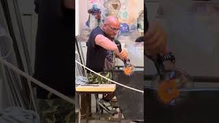 Vecchia Murano artistic glass factory demonstration [upl. by Millicent]