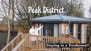 PEAK DISTRICT VLOG  staying in a luxury treehouse 🦫🌳🪵 [upl. by Flor]