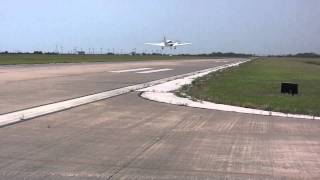 Beechcraft Baron 58P  Takeoff Low Pass and Landing [upl. by Dnaltiac744]