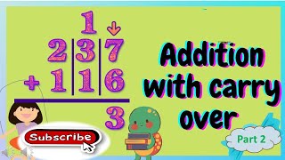 carry addition for class 1 amp Class 2  Addition with carry over  Pre guide for Olympiad [upl. by Marlena63]