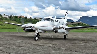 Beechcraft King Air C90B Acionamento e Decolagem [upl. by Alexina]