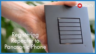 How To Register a Repeater to a Panasonic Phone  liGocouk [upl. by Eniar]