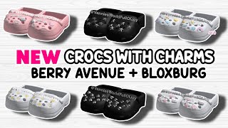 NEW CROCS WITH CHARMS CODES FOR BERRY AVENUE BLOXBURG amp ALL ROBLOX GAMES THAT ALLOW CODES 😍✨ [upl. by Suirada625]