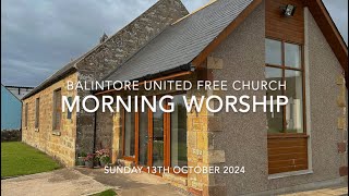 Morning Worship 13OCT2024 [upl. by Ahsuatal803]